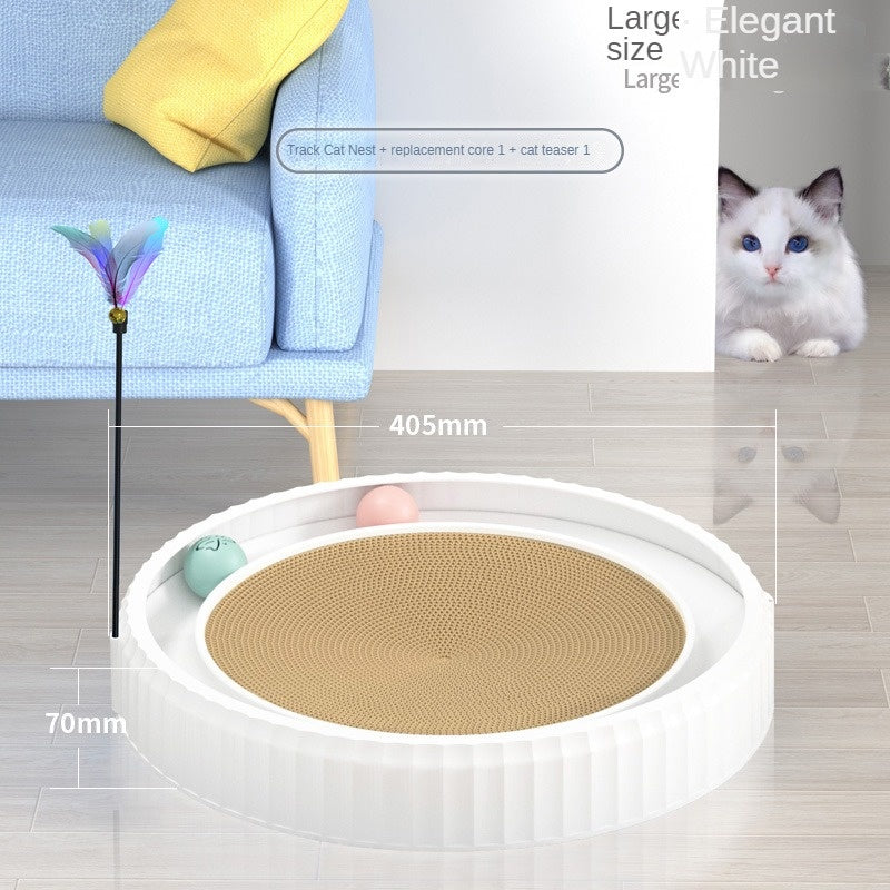 Round Cat Scratching Board – Anti-Scratch Furniture Guard