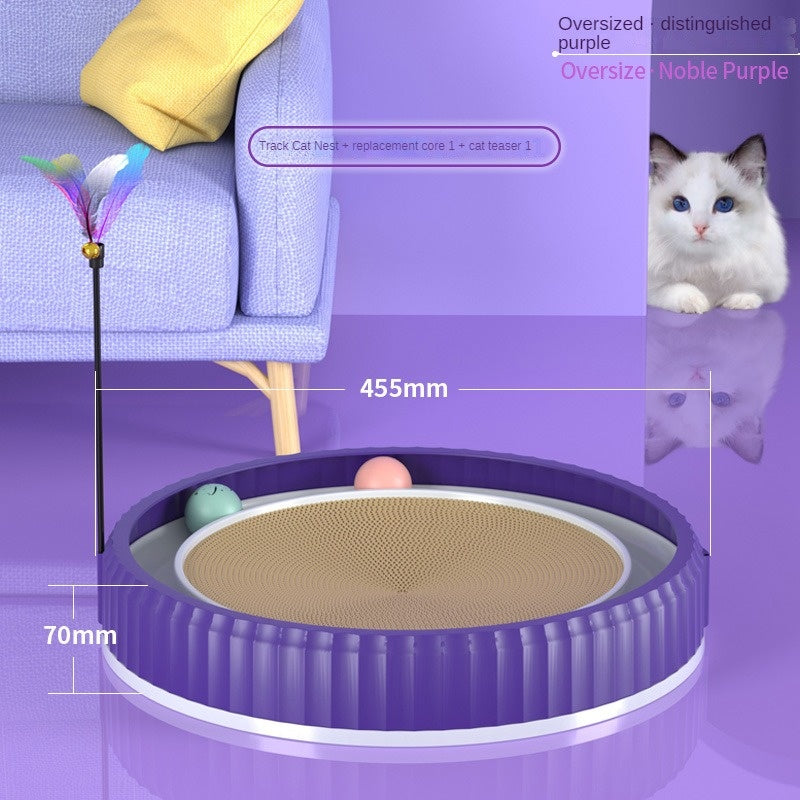 Round Cat Scratching Board – Anti-Scratch Furniture Guard