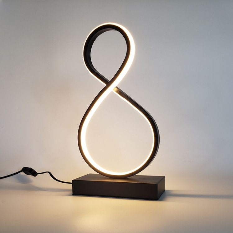 Sculptural LED Bedroom Bedside Table Lamp - Multi Color design