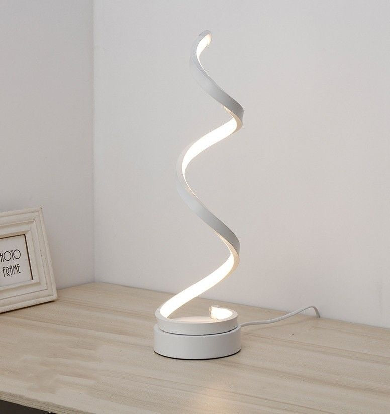 Sculptural LED Bedroom Bedside Table Lamp - Multi Color design