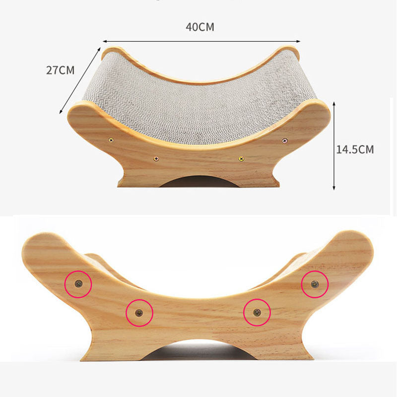 U-shaped Bed Cat Toy - Cat Paw Grinder