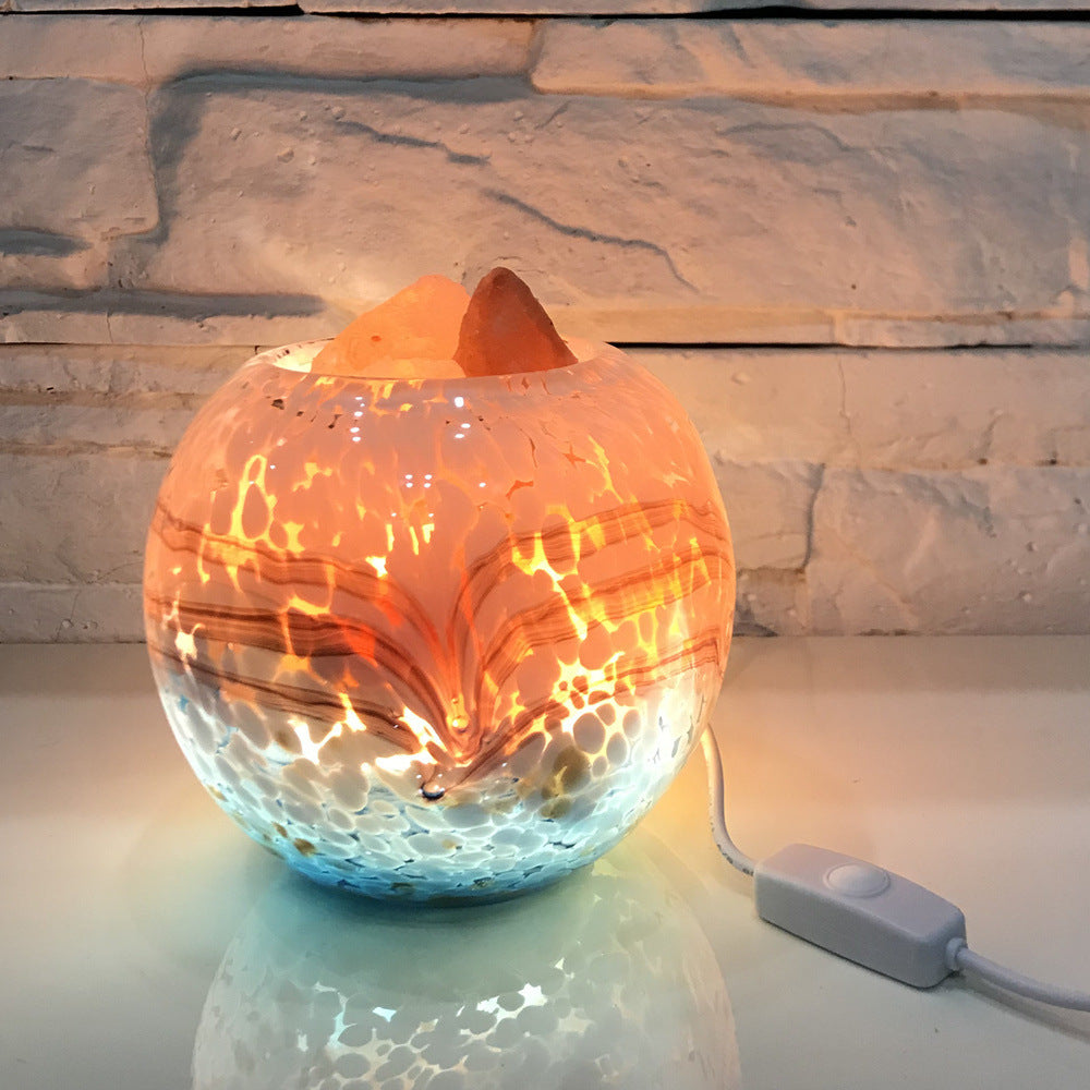 Elegant Bedroom Glass Night Light – Soft Glow for Sleep