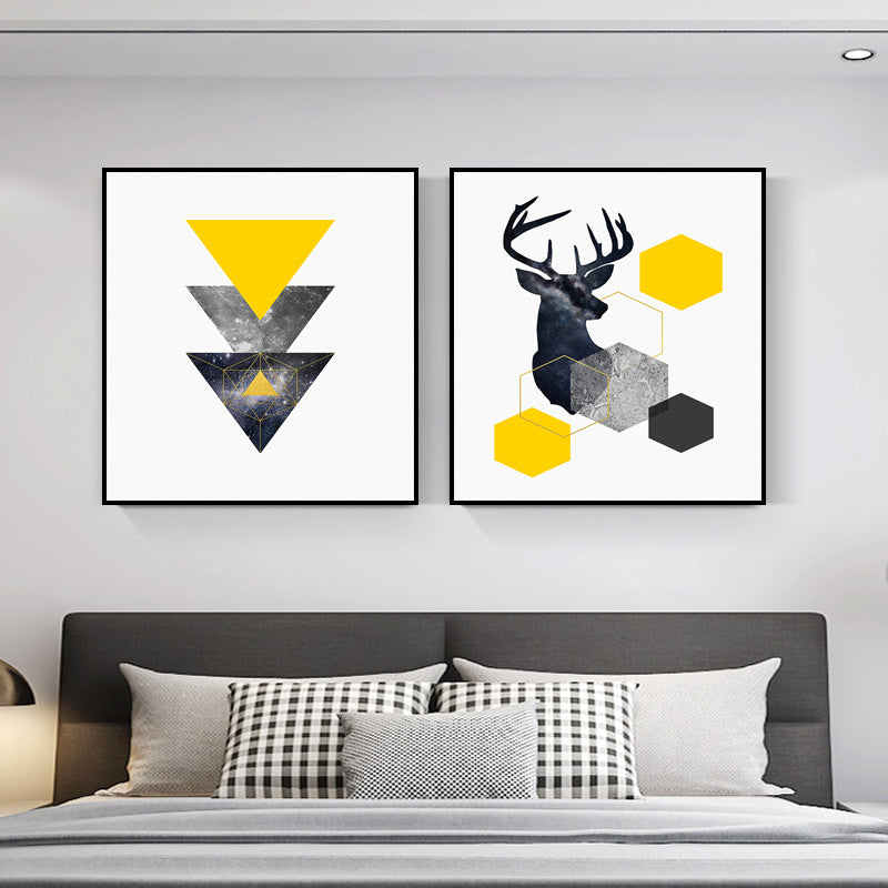 Abstract Canvas Poster – Nordic Style Frameless Decor