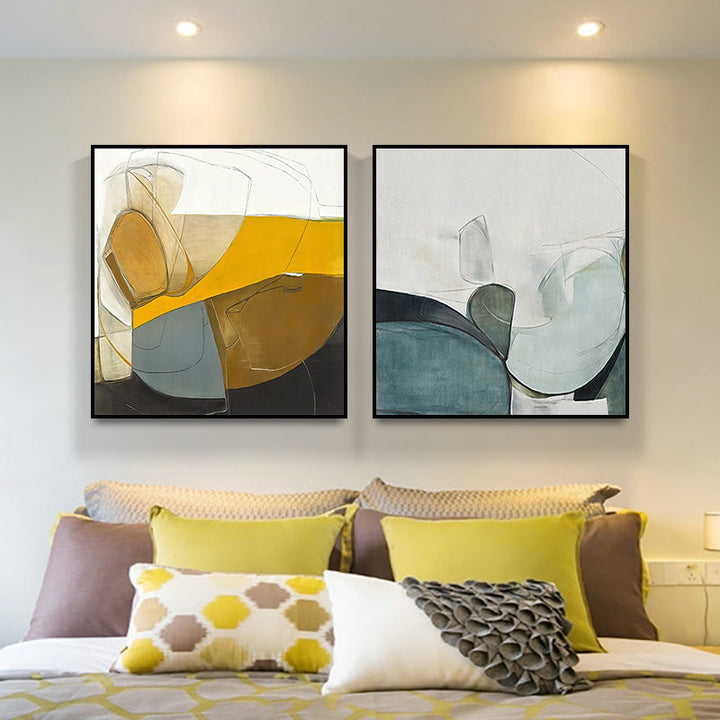 Abstract Canvas Poster – Nordic Style Frameless Decor