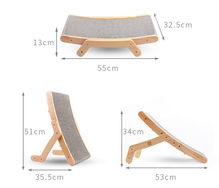 Vertical Cat Scratch & Bed – Deforms for Play, Sleep & Claws