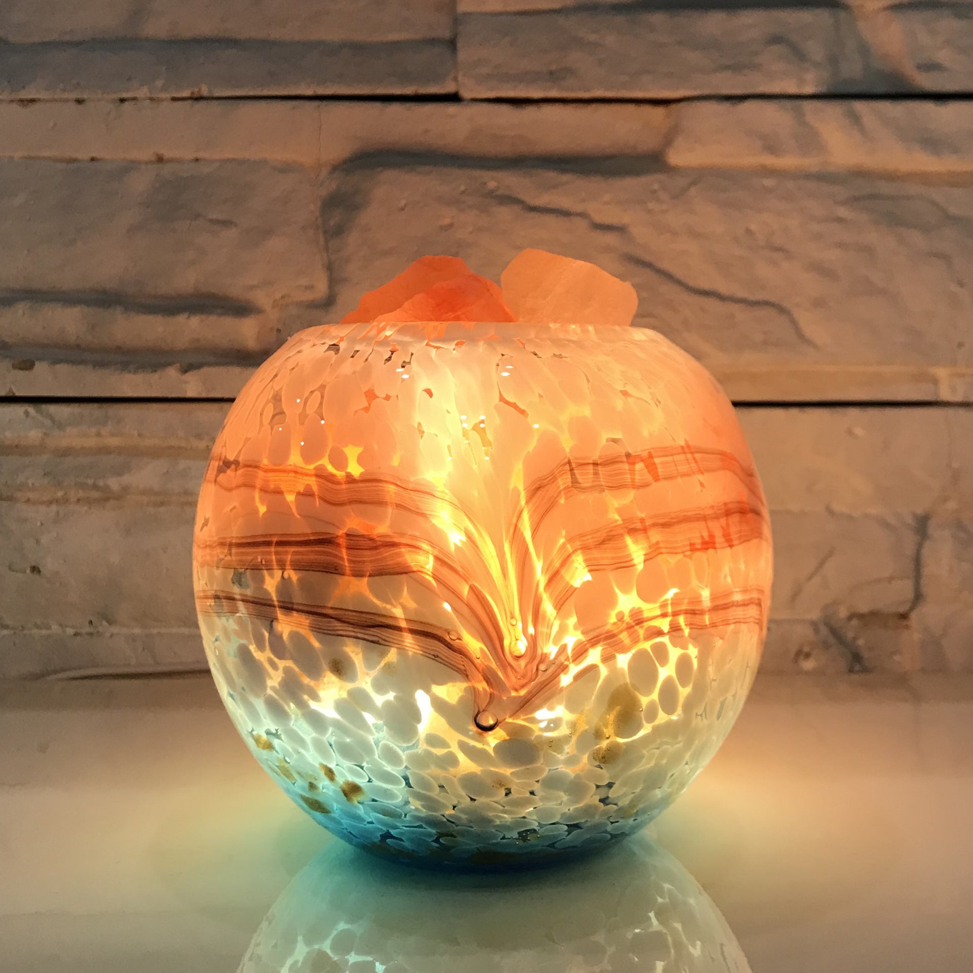 Elegant Bedroom Glass Night Light – Soft Glow for Sleep