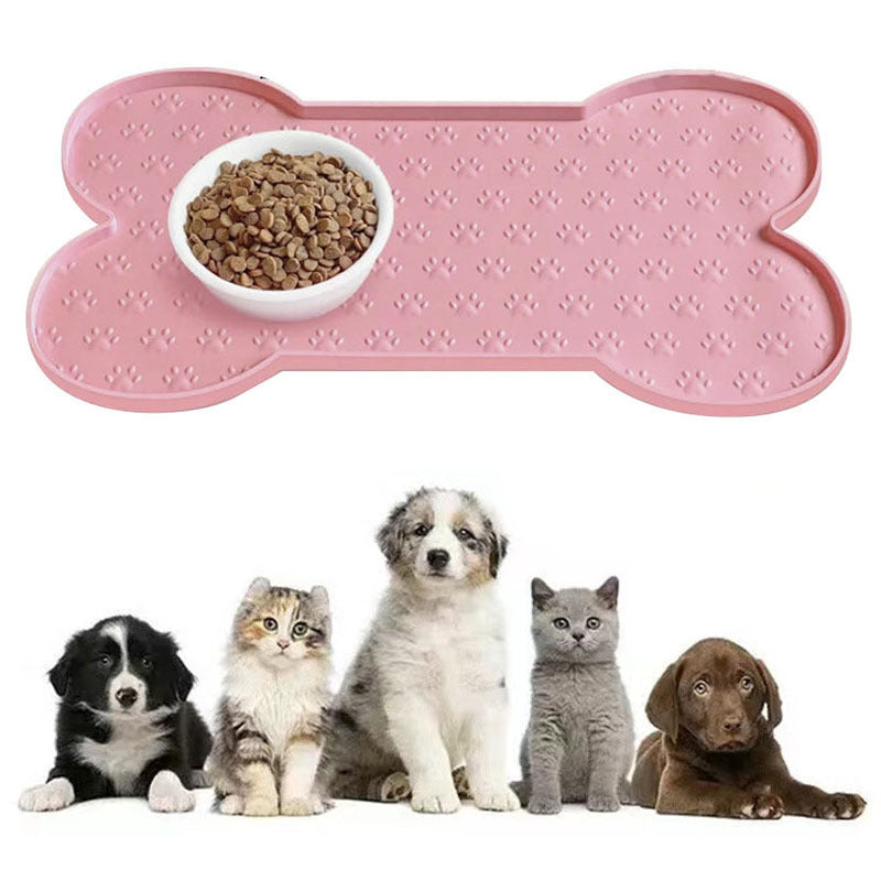 Anti-Spill Pet Feeding Mat – Easy Clean Silicone Base