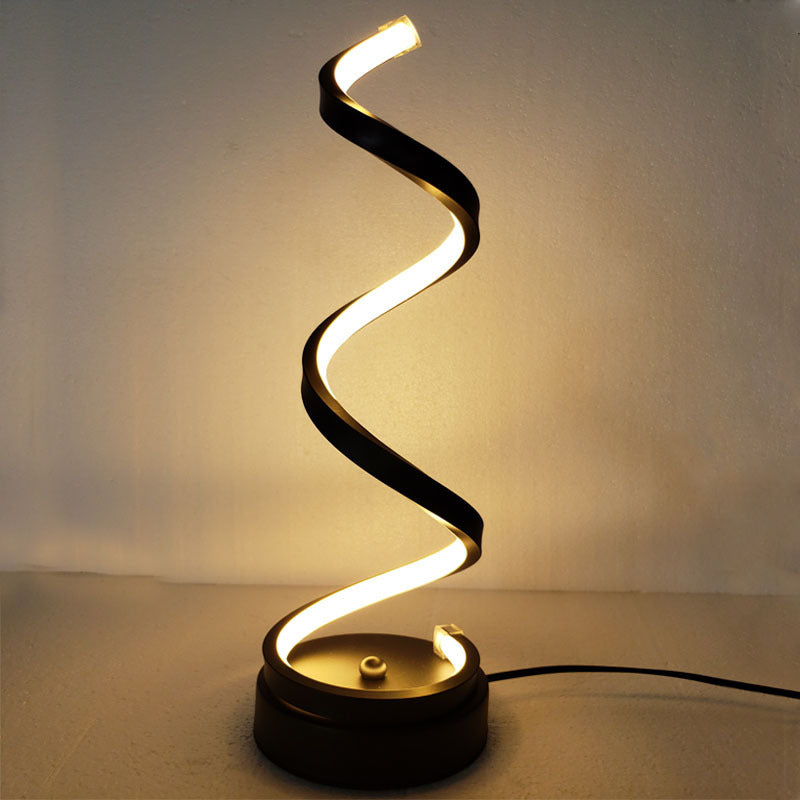 Sculptural LED Bedroom Bedside Table Lamp - Multi Color design