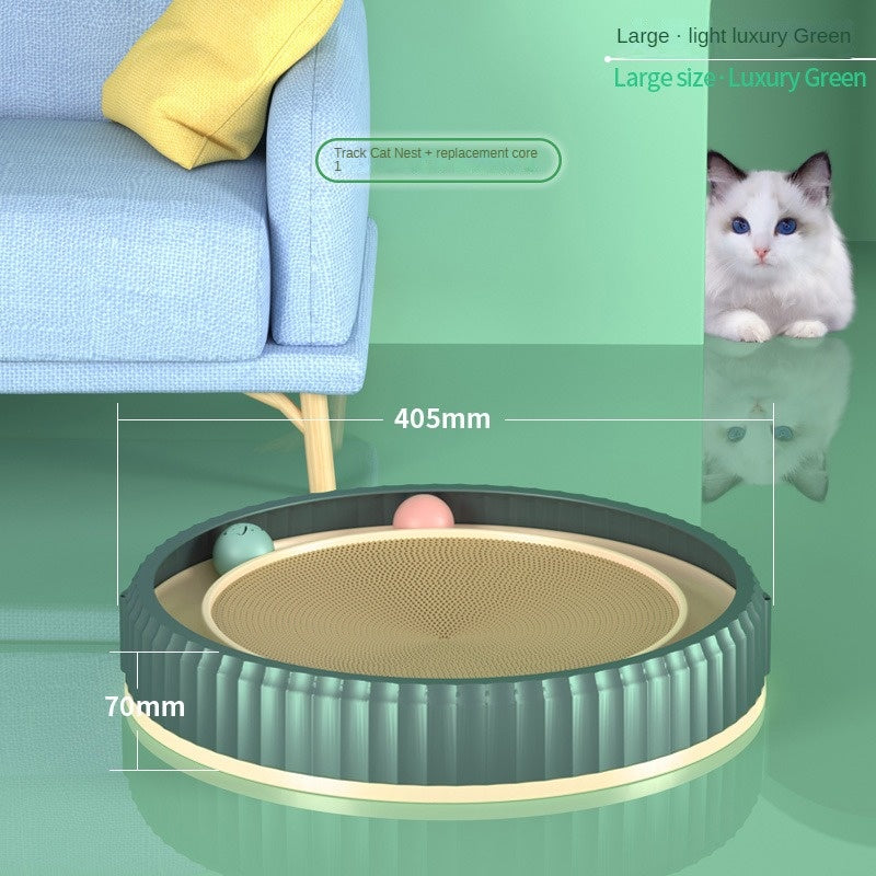 Round Cat Scratching Board – Anti-Scratch Furniture Guard