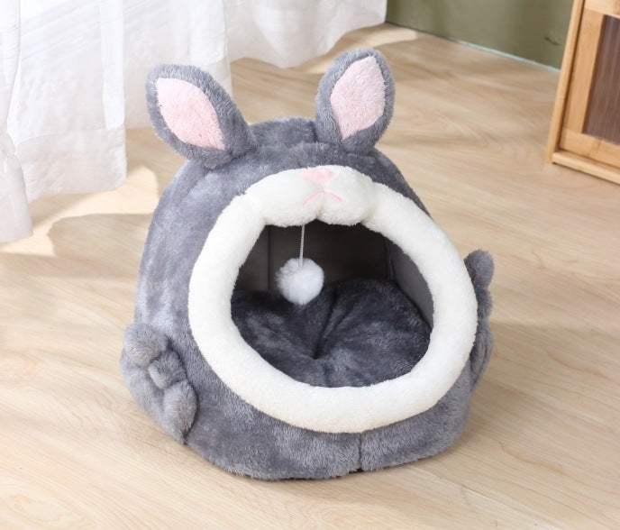 Bejirog Cat House – Pink Bunny Nest for Warmth & Rest
