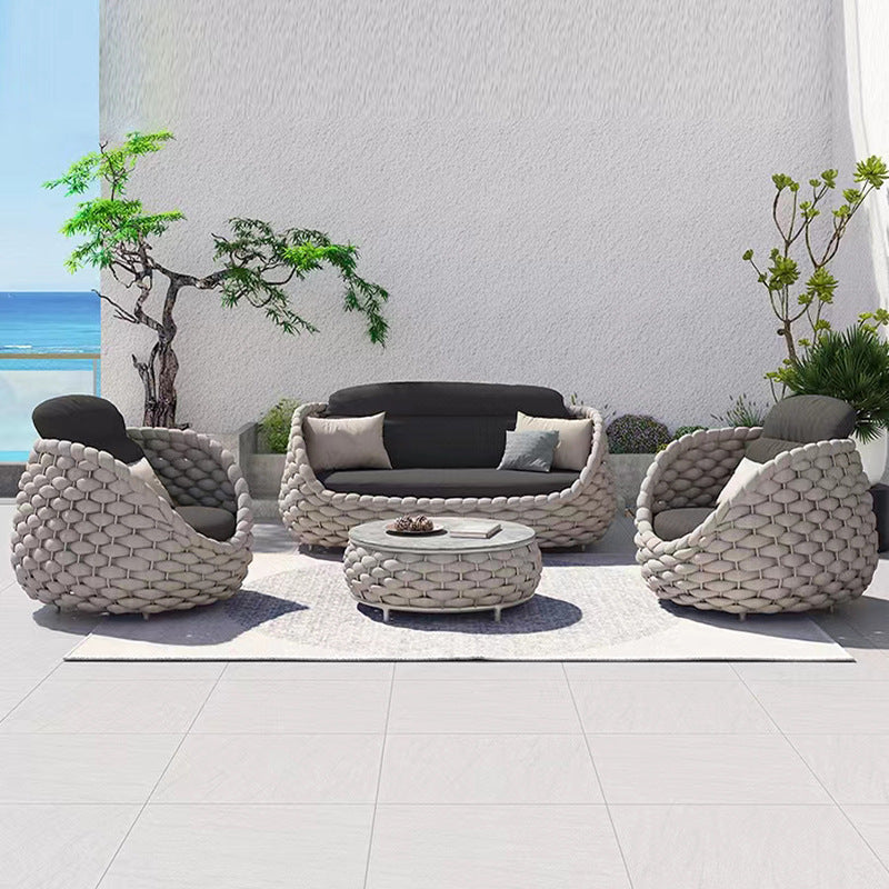 Outdoor Patio Lounge Set – Sofa & Coffee Table Combo Set