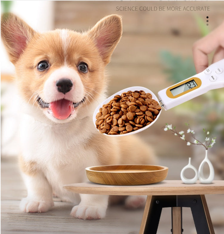 Pet Feeding Weighing Spoon -  with clear LCD and detectable scoop