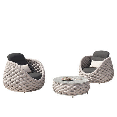 Outdoor Patio Lounge Set – Sofa & Coffee Table Combo Set