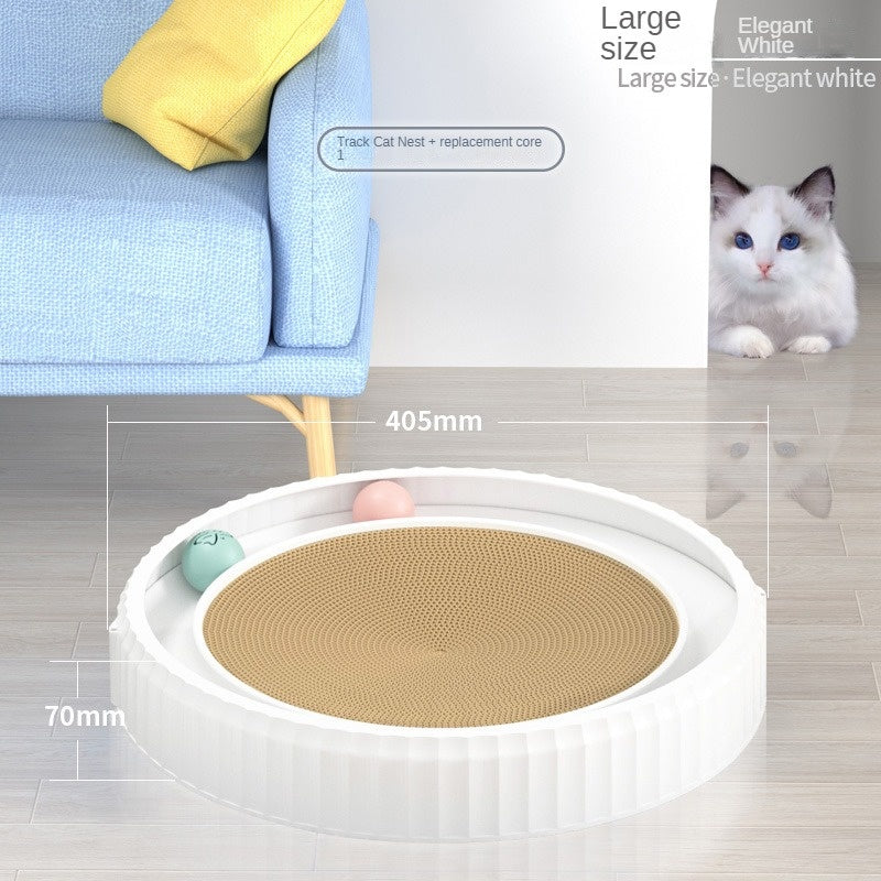 Round Cat Scratching Board – Anti-Scratch Furniture Guard