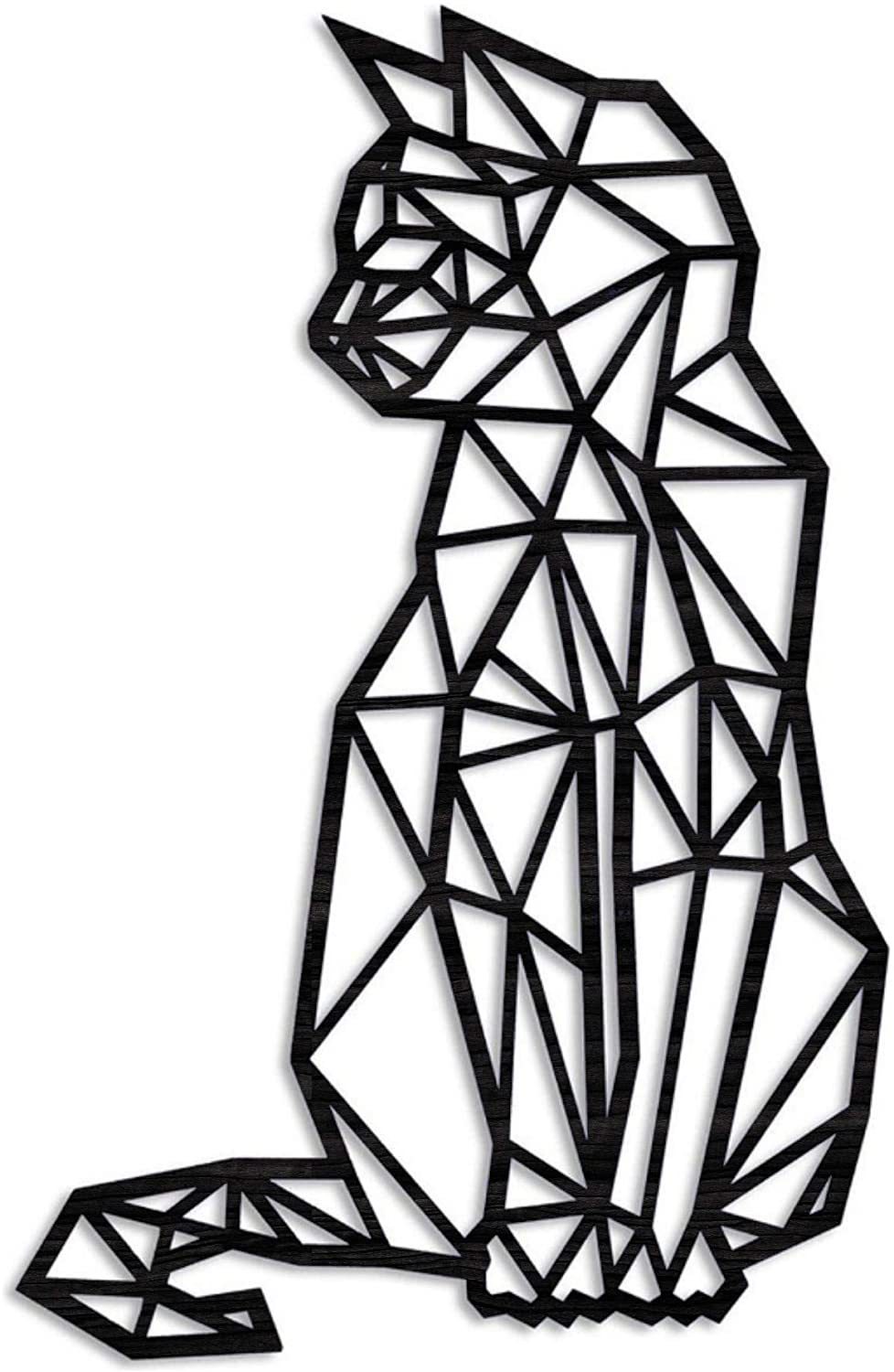 Handcrafted Metal Cat Wall Art – Elegant Home Decor Piece