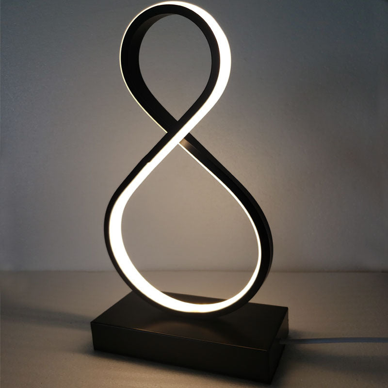 Sculptural LED Bedroom Bedside Table Lamp - Multi Color design