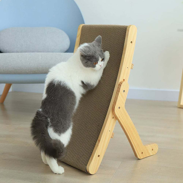 Vertical Cat Scratch & Bed – Deforms for Play, Sleep & Claws