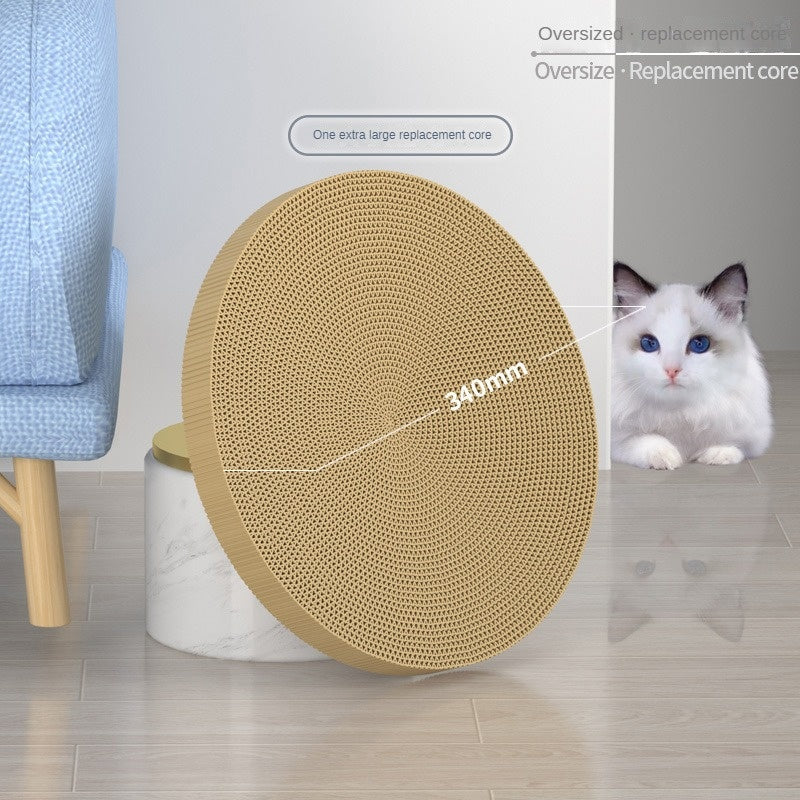 Round Cat Scratching Board – Anti-Scratch Furniture Guard