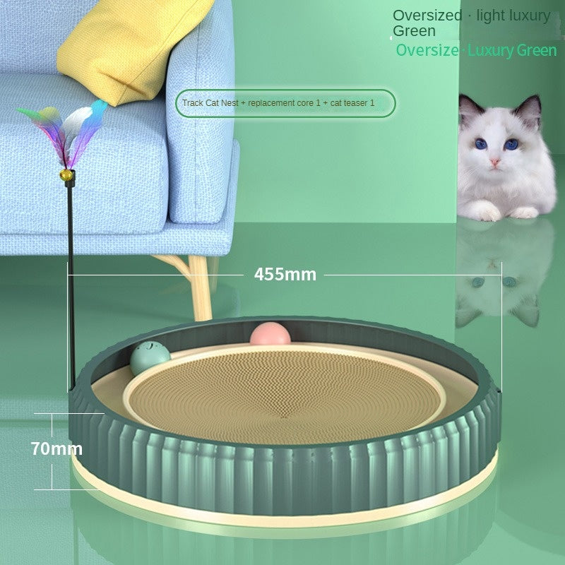 Round Cat Scratching Board – Anti-Scratch Furniture Guard