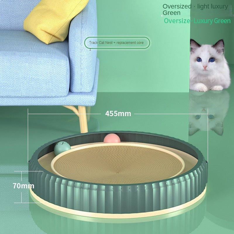 Round Cat Scratching Board – Anti-Scratch Furniture Guard