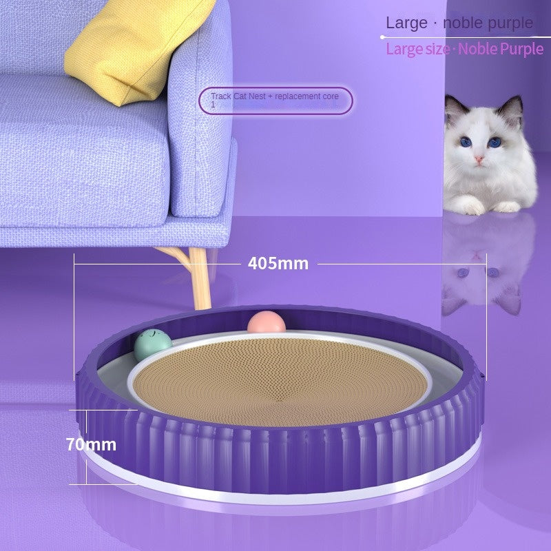 Round Cat Scratching Board – Anti-Scratch Furniture Guard