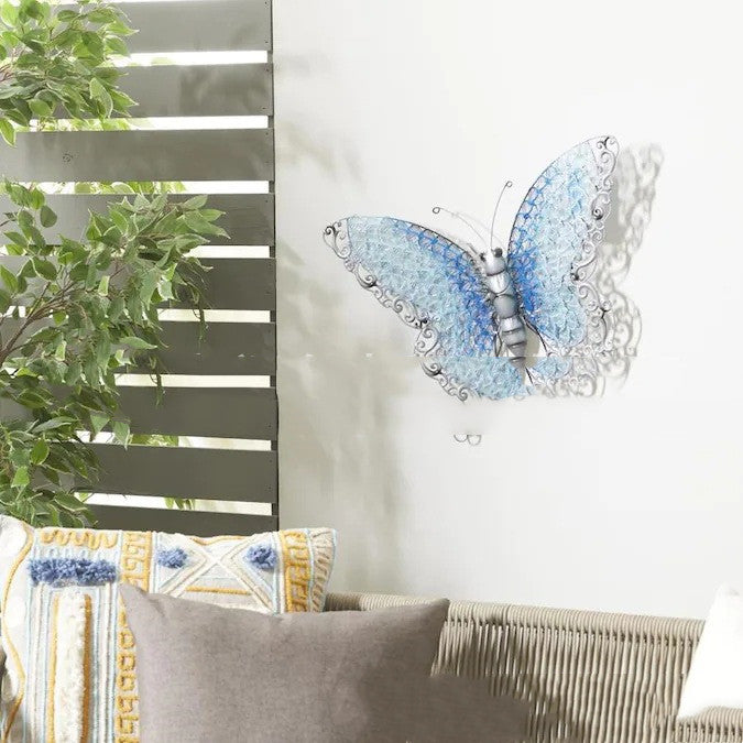 Blue Butterfly Wall Decor – Elegant Wing Scale Design