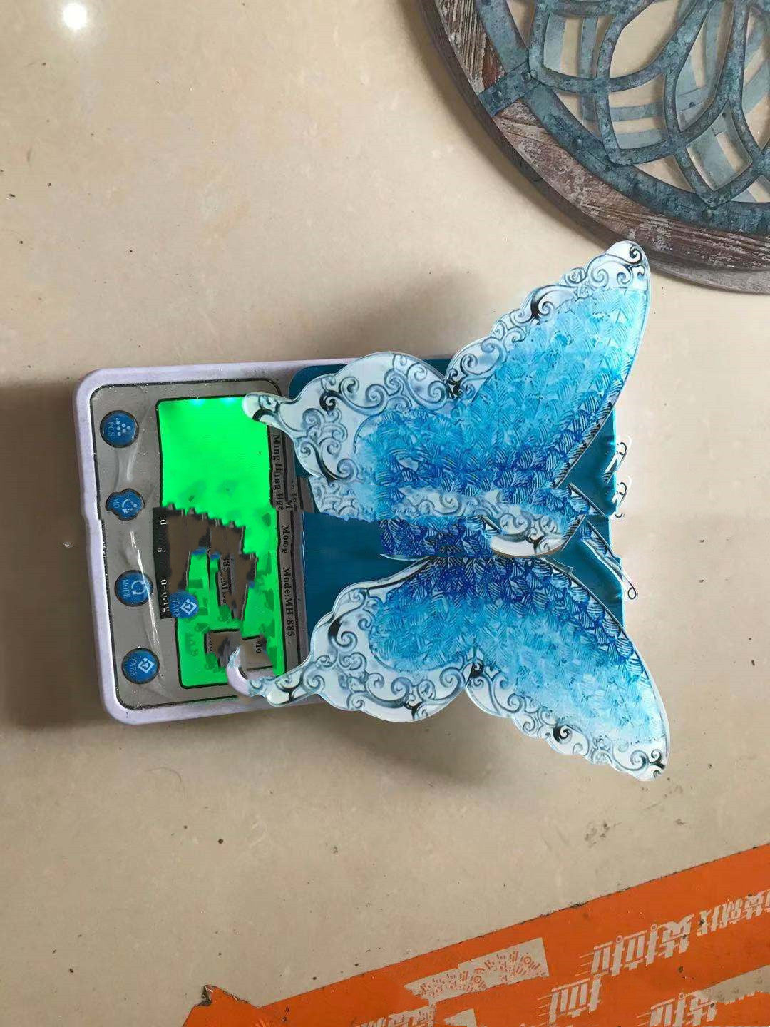 Blue Butterfly Wall Decor – Elegant Wing Scale Design