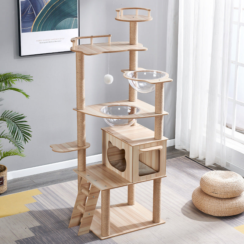 Multi-Level Cat Climbing Frame – Relax, Nest & Scratch Post