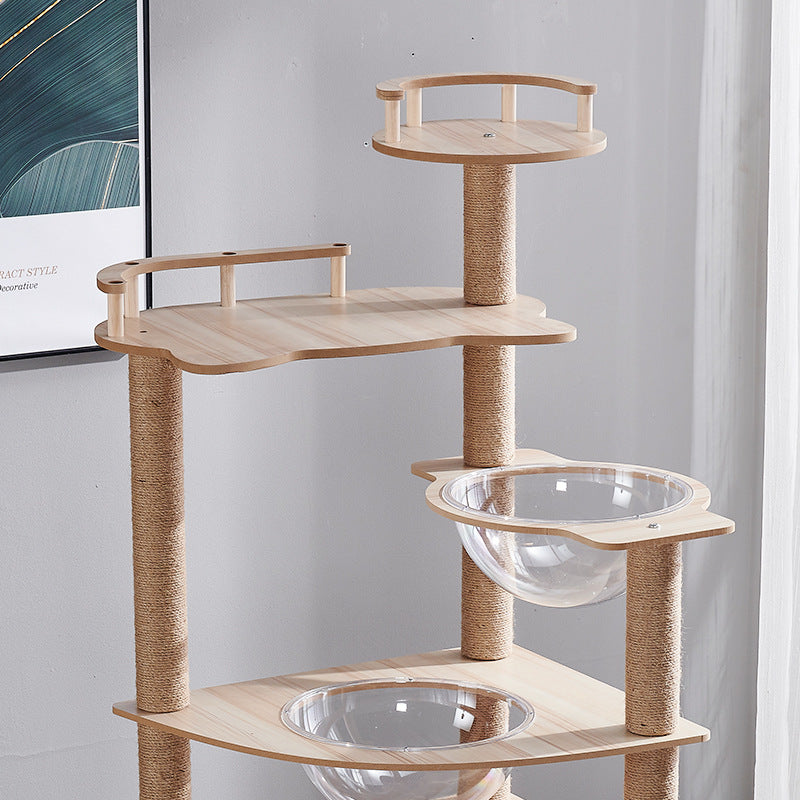 Multi-Level Cat Climbing Frame – Relax, Nest & Scratch Post