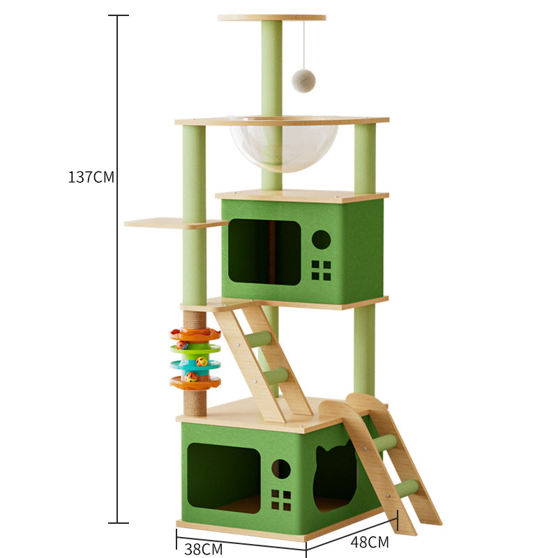 Multi-Level Cat Climbing Frame – Relax, Nest & Scratch Post