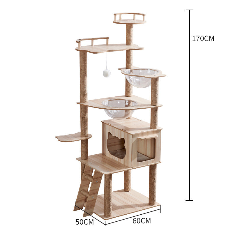 Multi-Level Cat Climbing Frame – Relax, Nest & Scratch Post