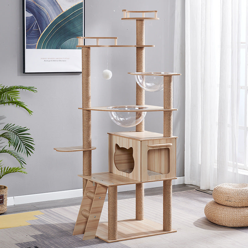 Multi-Level Cat Climbing Frame – Relax, Nest & Scratch Post