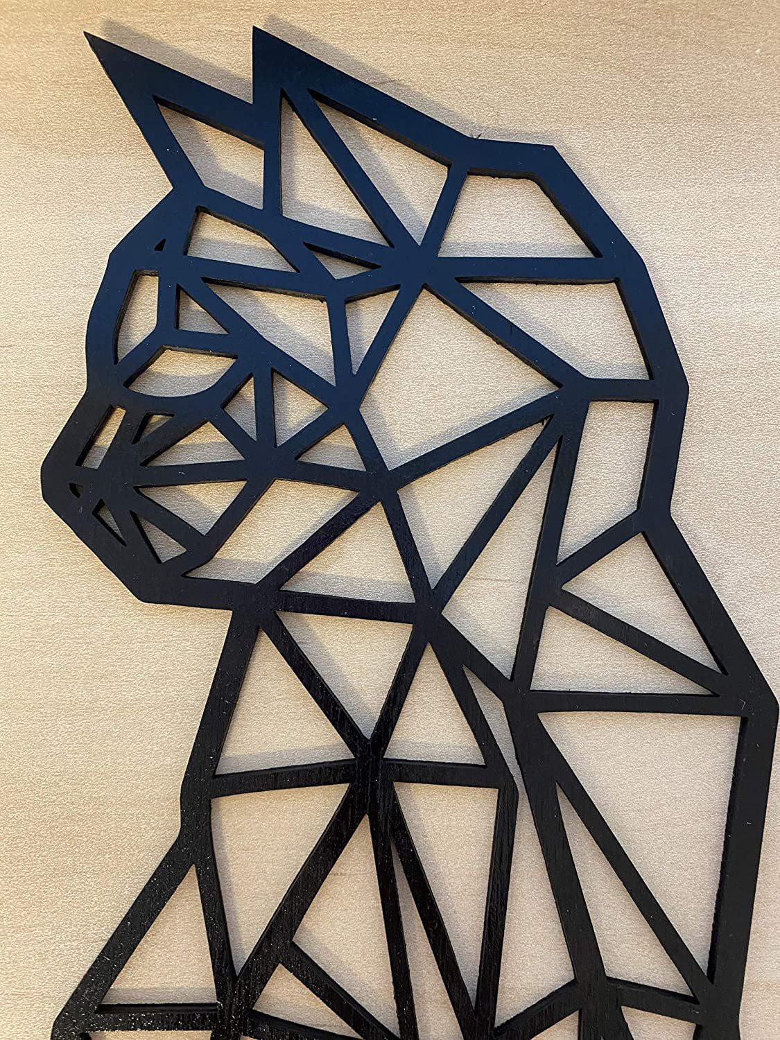 Handcrafted Metal Cat Wall Art – Elegant Home Decor Piece