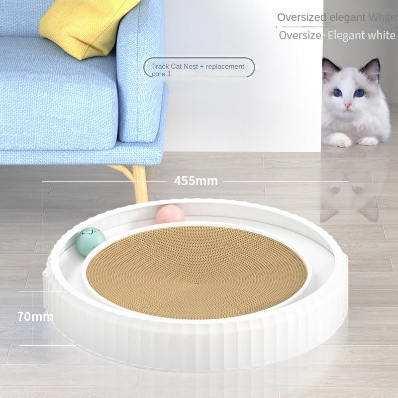 Round Cat Scratching Board – Anti-Scratch Furniture Guard