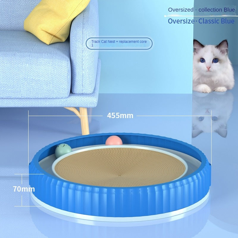 Round Cat Scratching Board – Anti-Scratch Furniture Guard