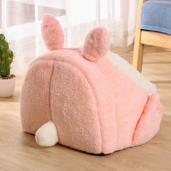 Bejirog Cat House – Pink Bunny Nest for Warmth & Rest
