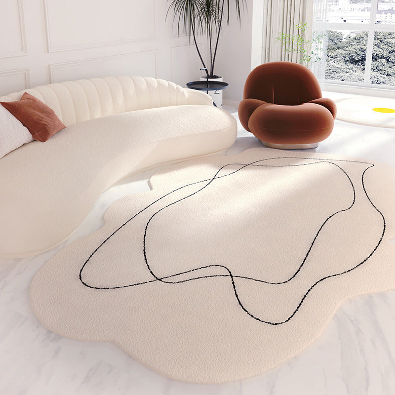 Soft Cream Bedroom Carpet – Perfect for Balcony Spaces
