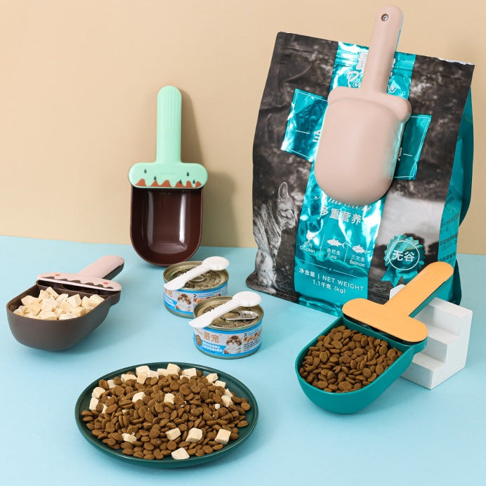 Pet Snack Bag - Built-In Spoon and Shovel Scoop