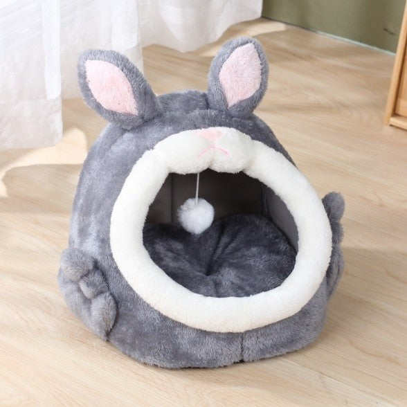 Bejirog Cat House – Pink Bunny Nest for Warmth & Rest