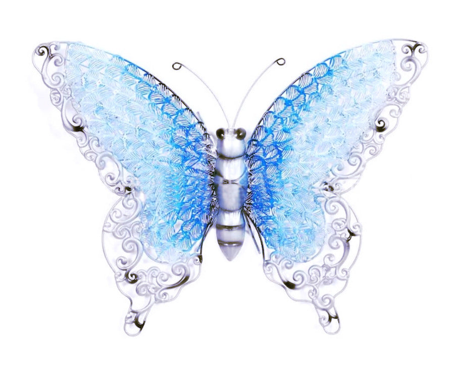 Blue Butterfly Wall Decor – Elegant Wing Scale Design