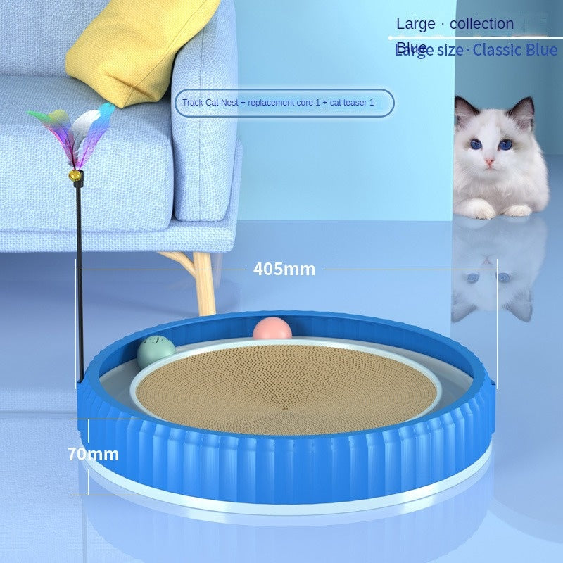 Round Cat Scratching Board – Anti-Scratch Furniture Guard