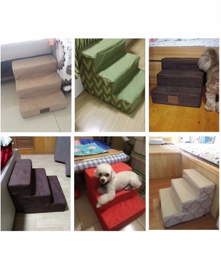Dog Climbing Stairs – Sponge Steps for Small Pets