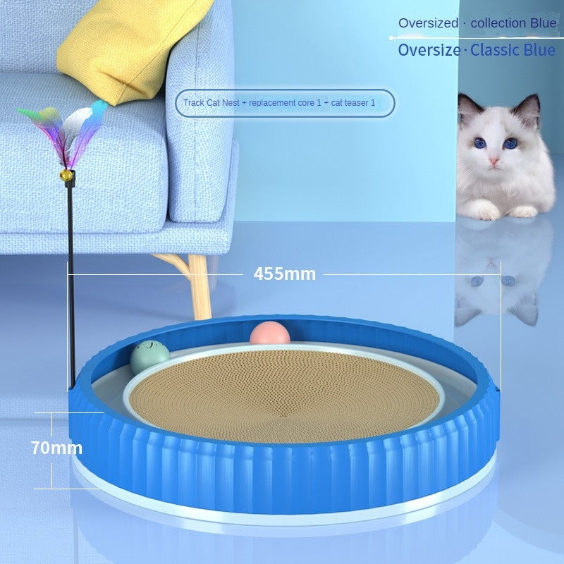 Round Cat Scratching Board – Anti-Scratch Furniture Guard